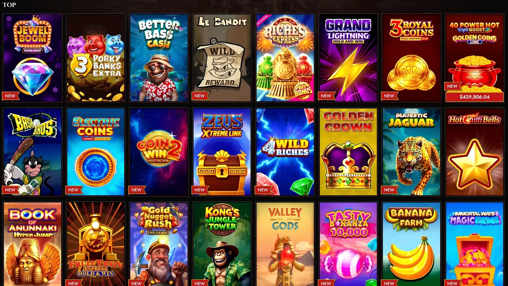 Bassbet Online Casino Spielübersicht